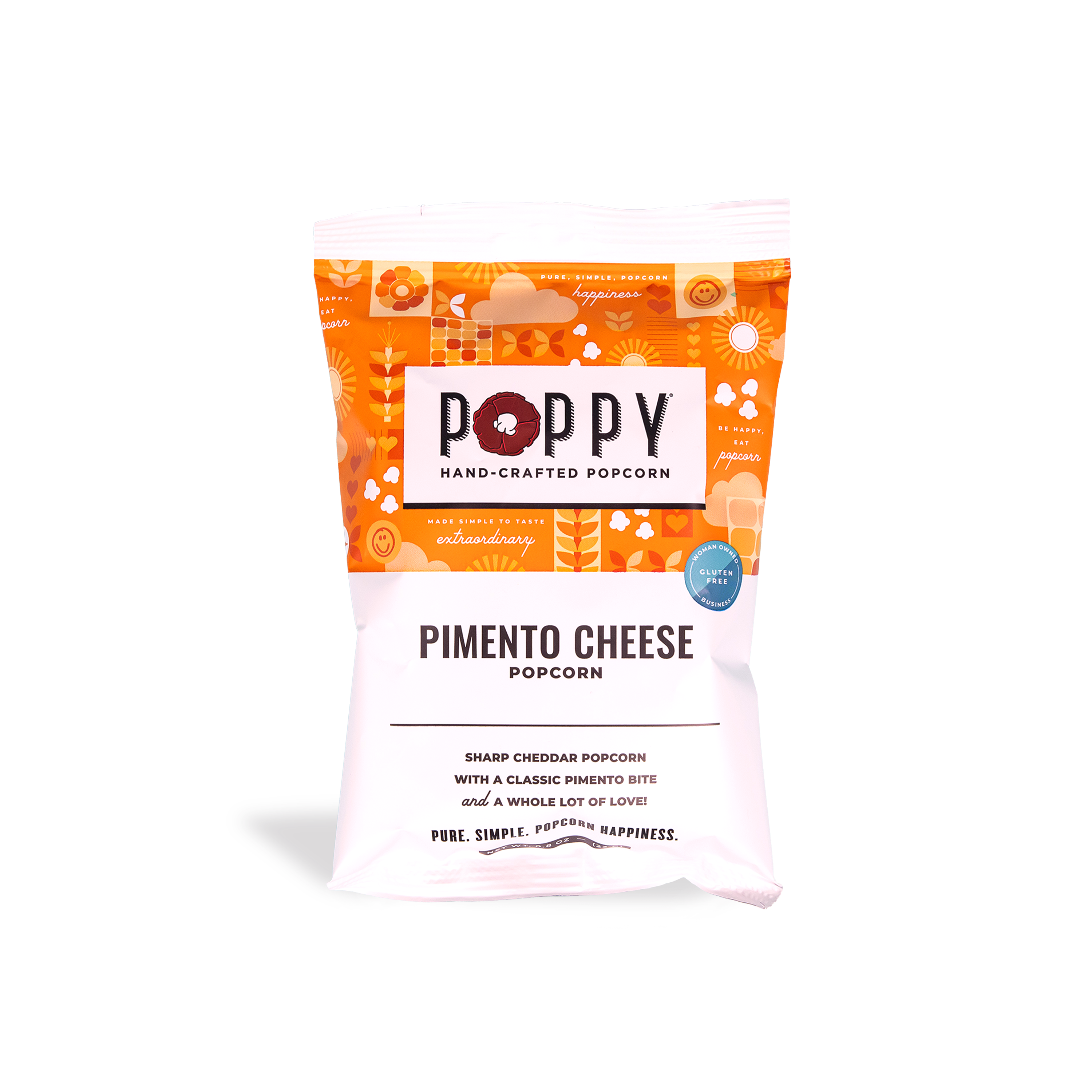 Pimento Cheese Snack Bag Case | Poppy Hand-Crafted Popcorn