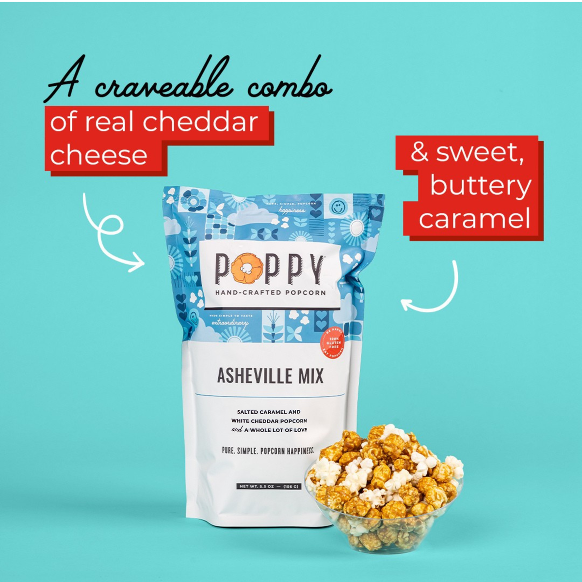 Asheville Mix - Poppy Hand-Crafted Popcorn