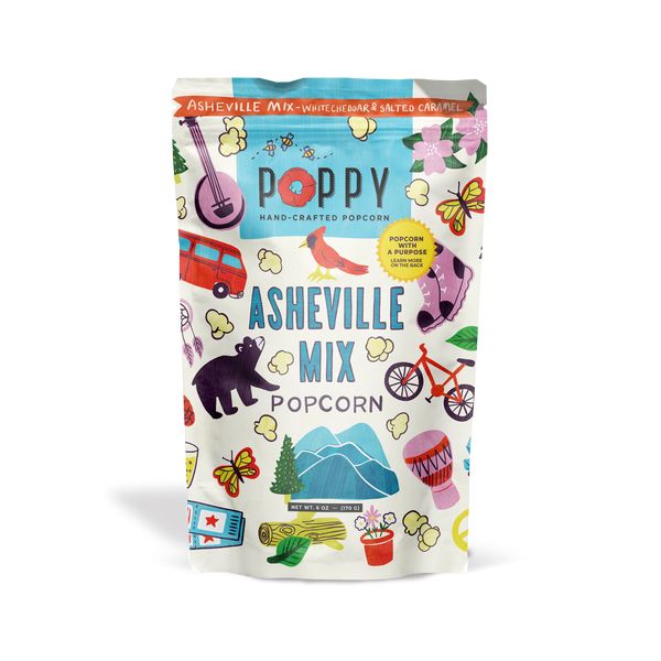 Asheville Mix Artist Bag | Poppy Hand-Crafted Popcorn