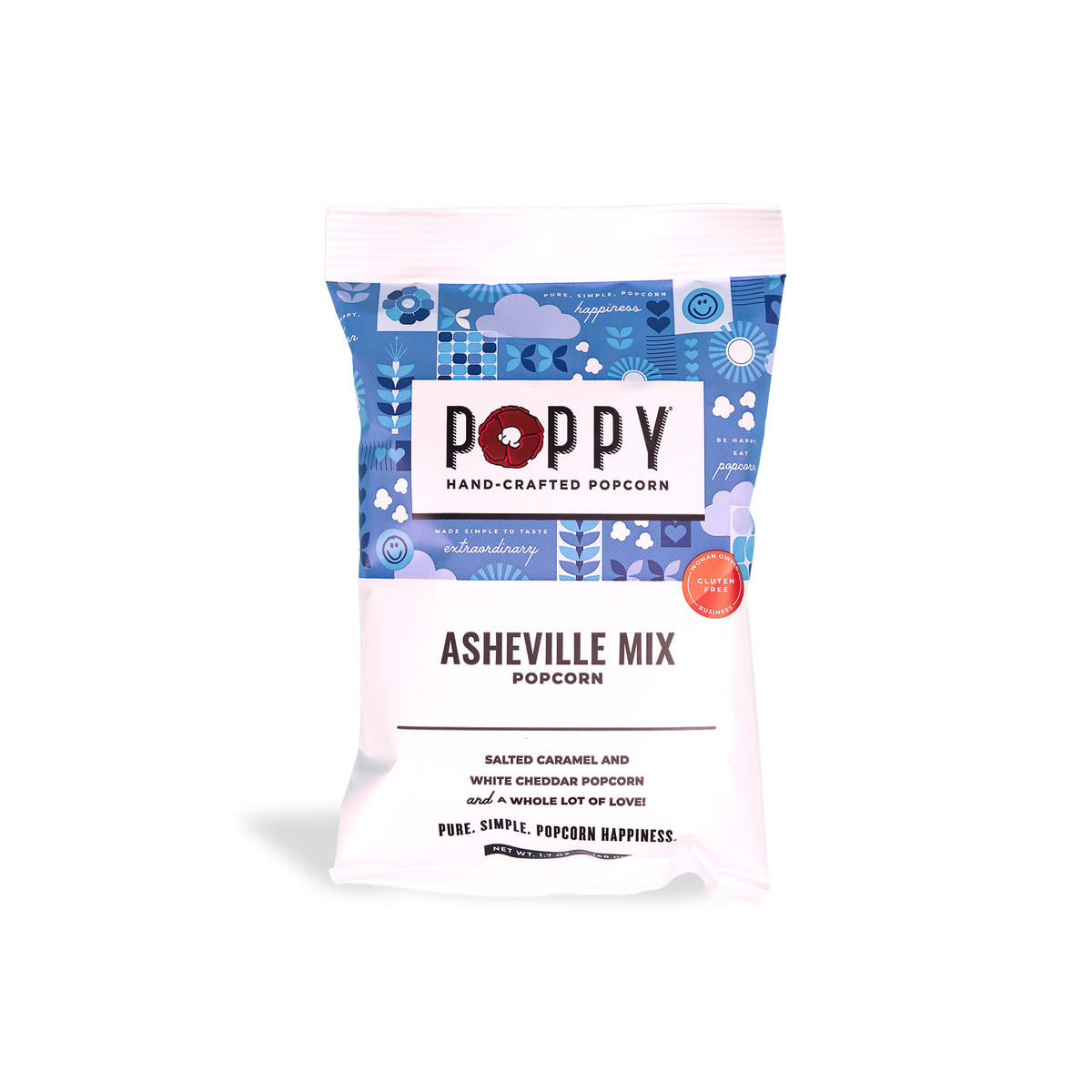 Asheville Mix Snack Bag Case | Poppy Hand-Crafted Popcorn