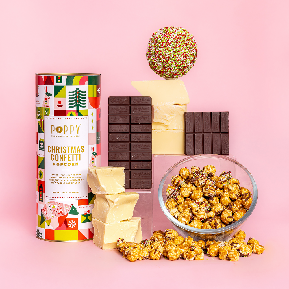 Christmas Confetti Holiday Cylinder