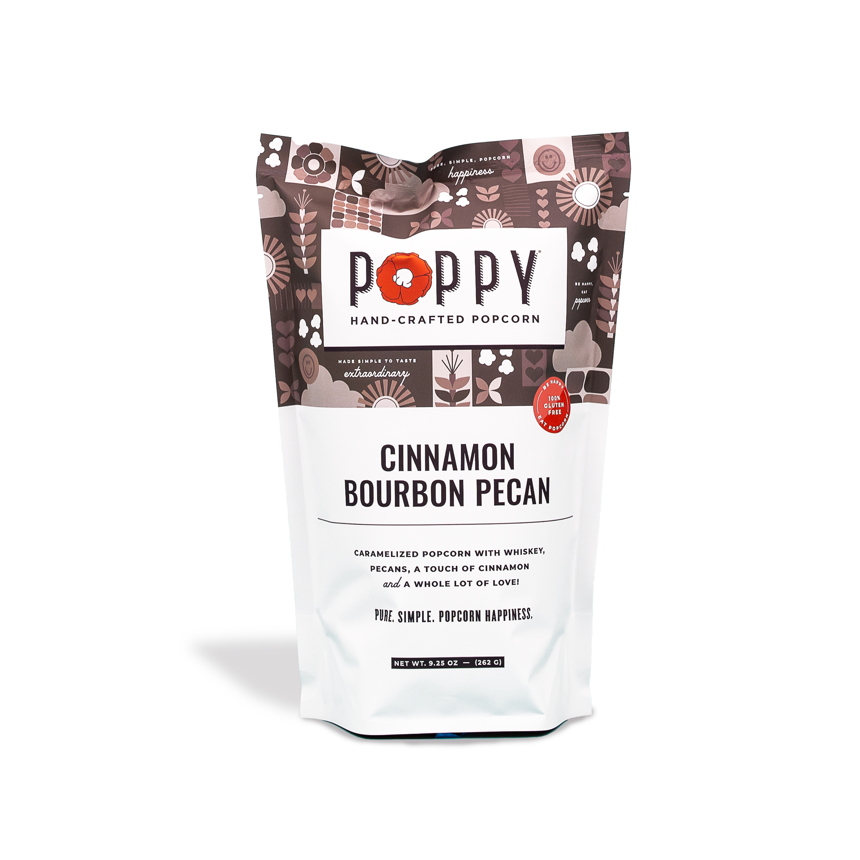 Cinnamon Bourbon Pecan - Case of 12 Bags - Poppy Hand-Crafted Popcorn