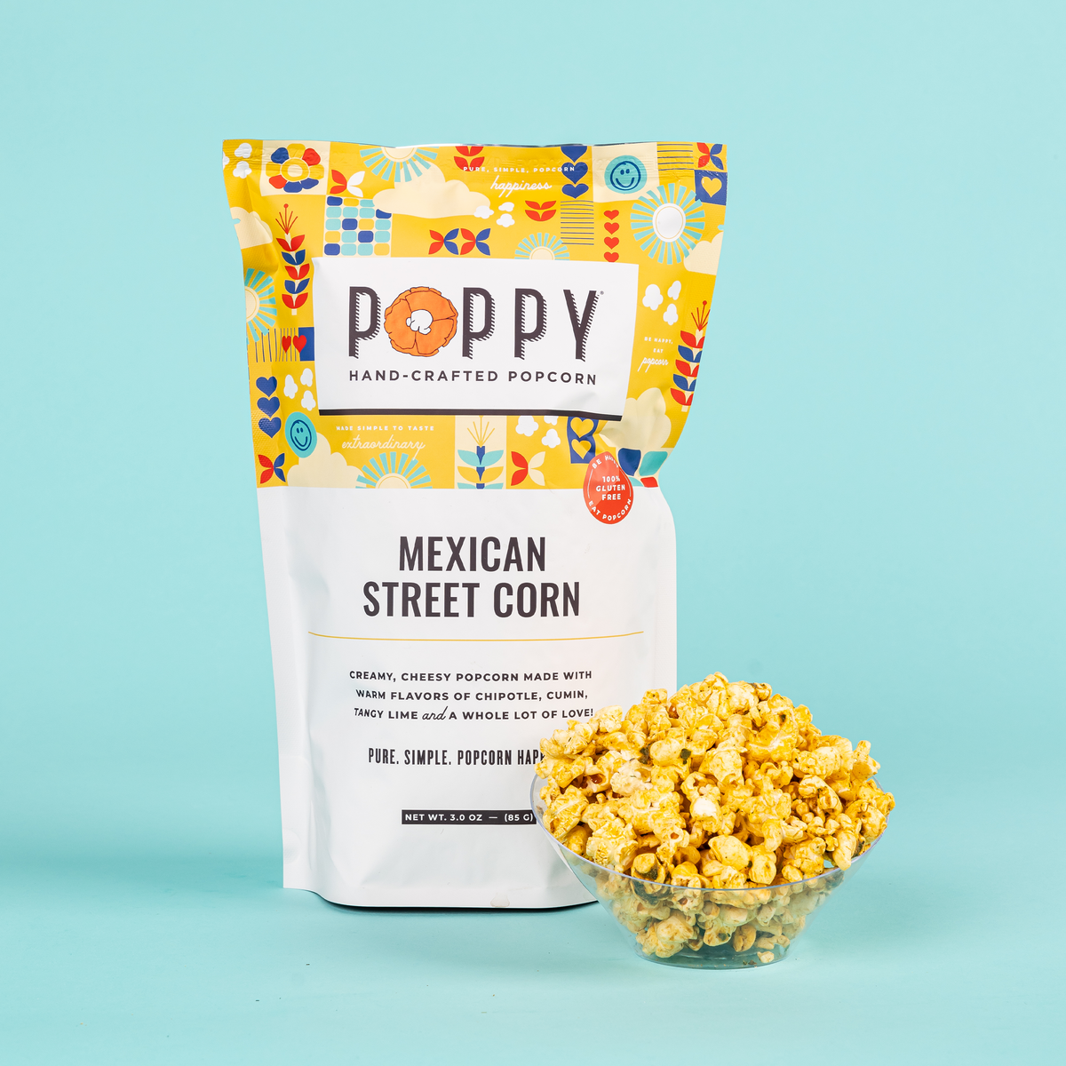 Mexican Street Corn - Case of 12 Bags - Poppy Hand-Crafted Popcorn