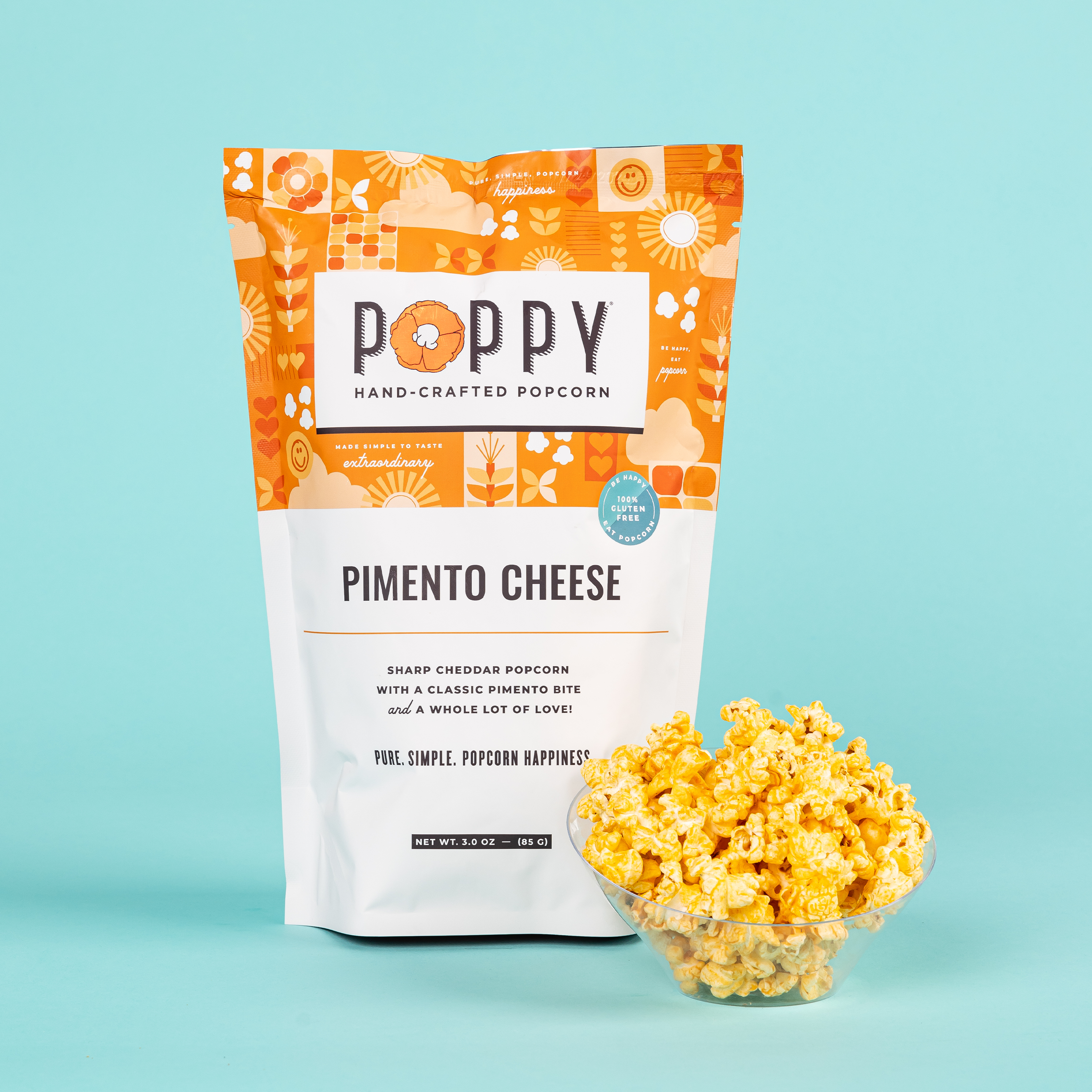 Pimento Cheese - Case of 12 Bags - Poppy Hand-Crafted Popcorn