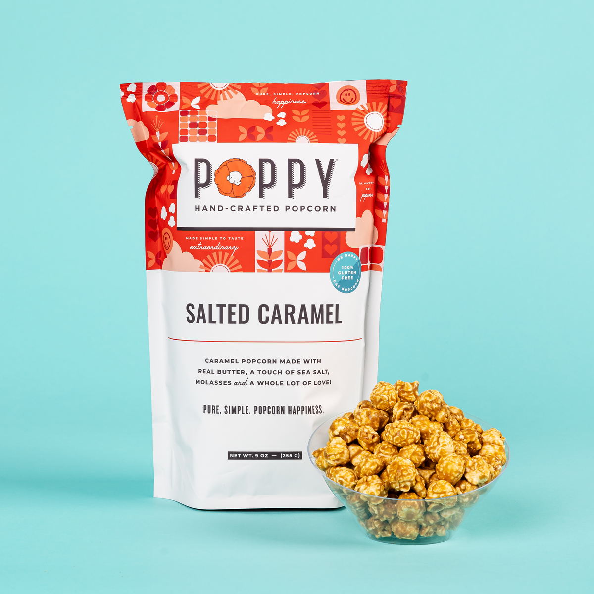 Salted Caramel - Case of 12 Bags - Poppy Hand-Crafted Popcorn