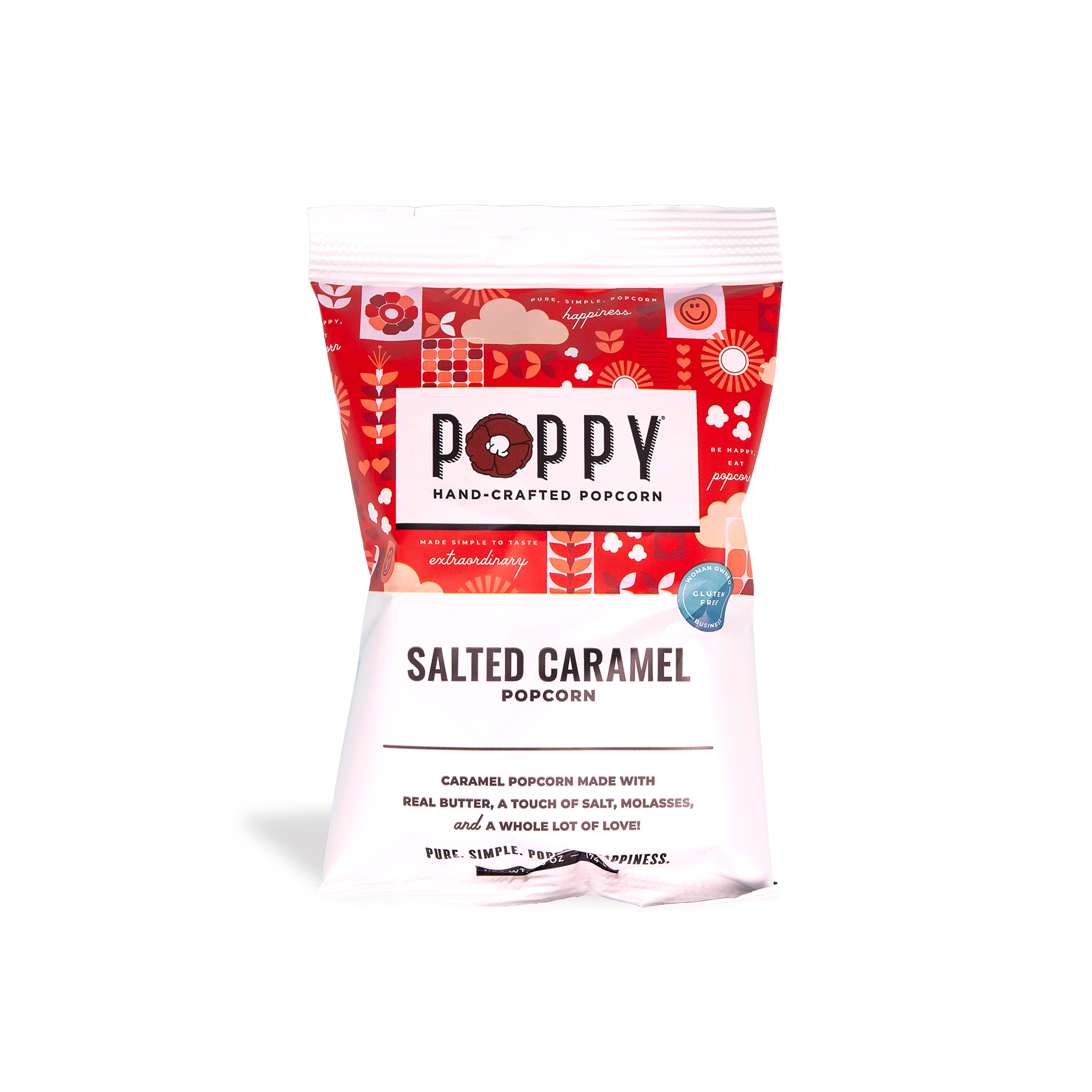 Salted Caramel Popcorn Snack Bag | Poppy Handcrafted Popcorn
