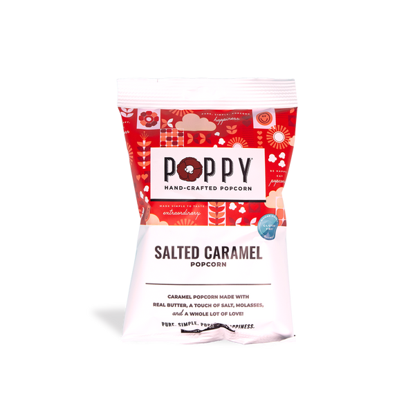 Salted Caramel Popcorn Snack Bag | Poppy Handcrafted Popcorn