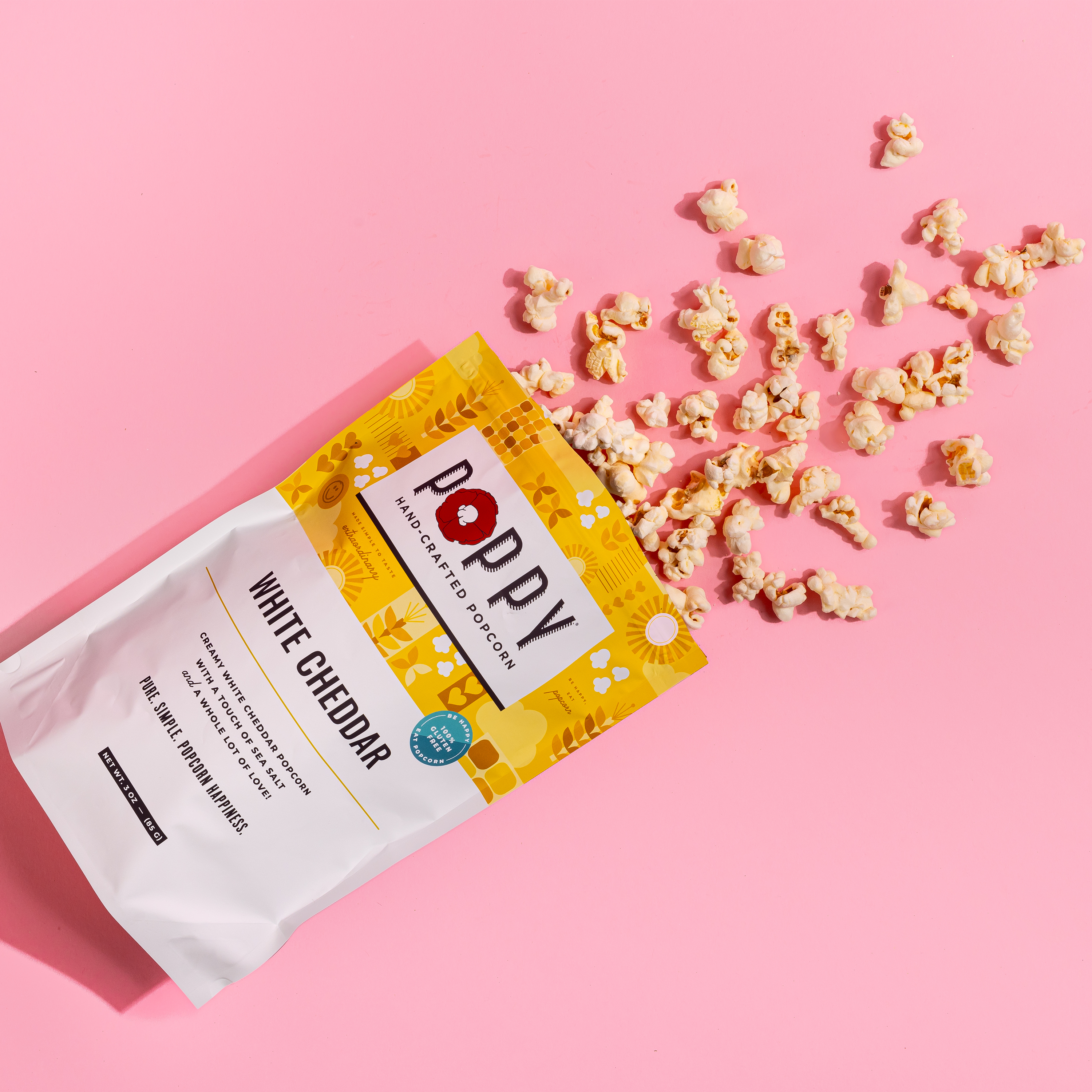 White Cheddar - Case of 12 Bags - Poppy Hand-Crafted Popcorn
