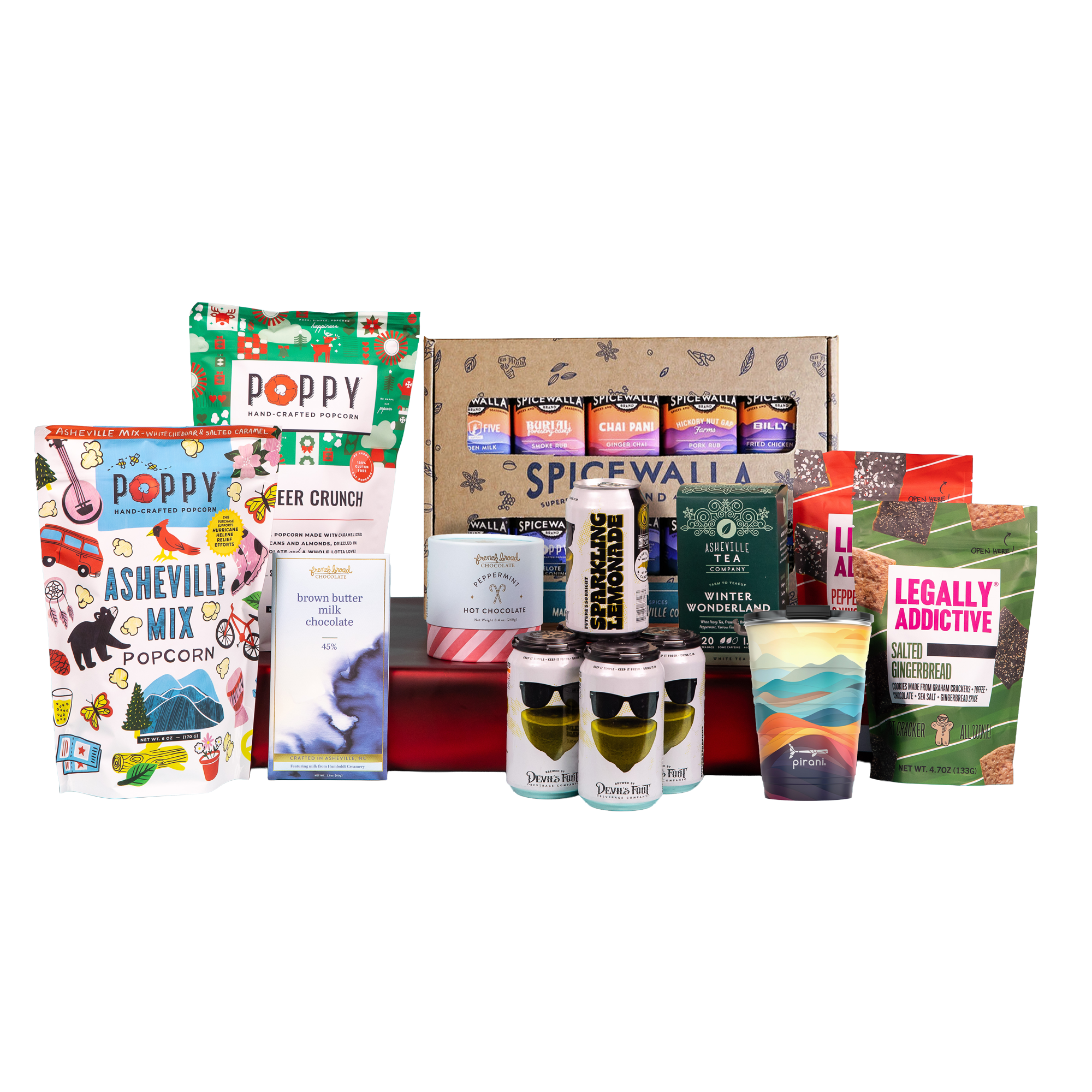 With Love From Asheville Gift Set - Poppy Hand-Crafted Popcorn